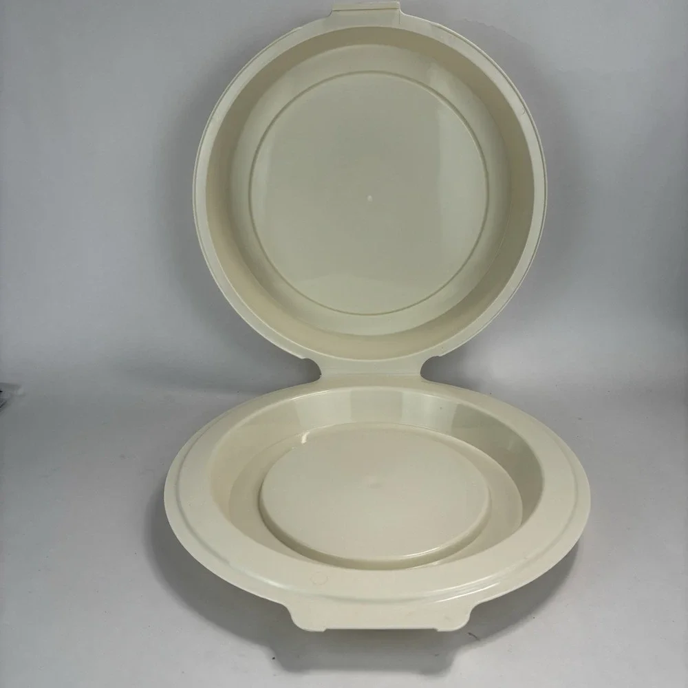 Vintage Pyrex Plastic Pie Keeper Clam Shell Fits CorningWare Or Pyrex Plate 209